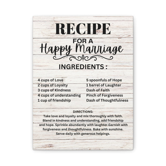 Recipe For a Happy Marriage