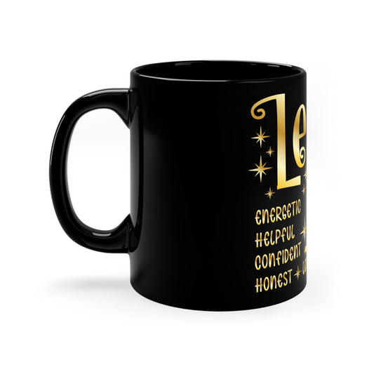 Leo 11oz Black Mug