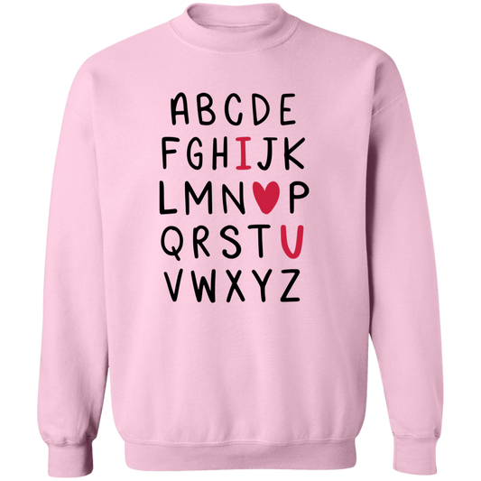 I love you cozy black letters sweater