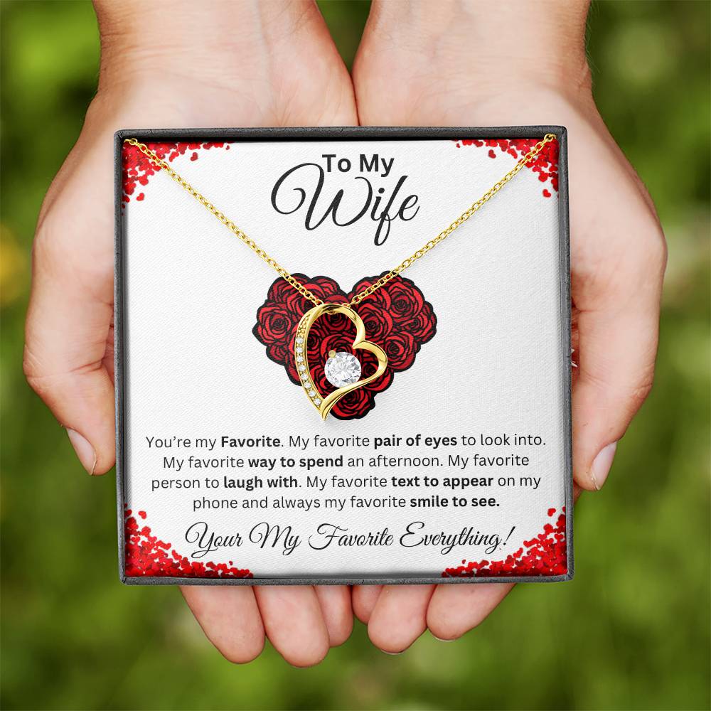 To My Wife Favorite Forever Love Necklace