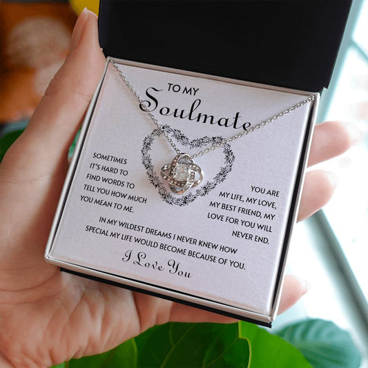 My Soulmate | You mean so much to me - Love Knot Necklace