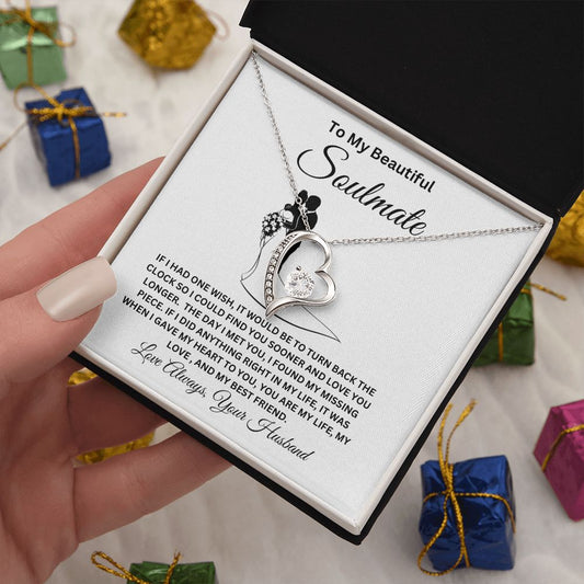 To My Beautiful Soulmate Forever Love Necklace