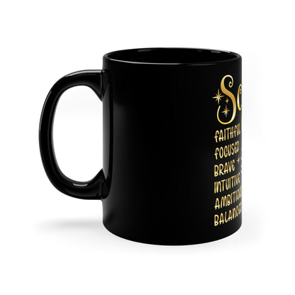 Scorpio 11oz Black Mug