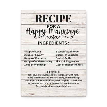 Recipe For a Happy Marriage