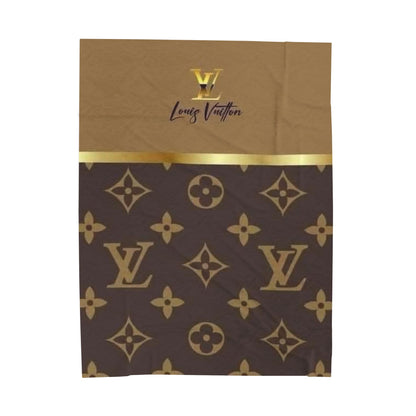 Golden Luxury Velveteen Plush Blanket - Stylish & Cozy Home Decor