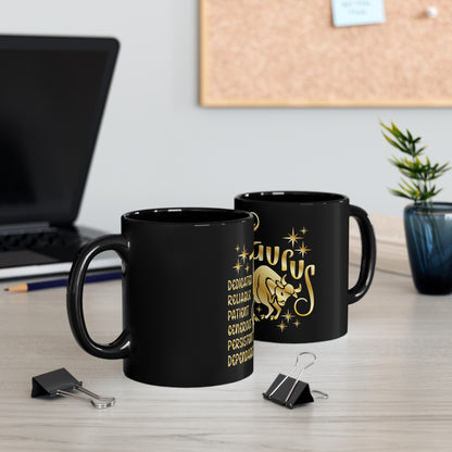 Taurus 11oz Black Mug