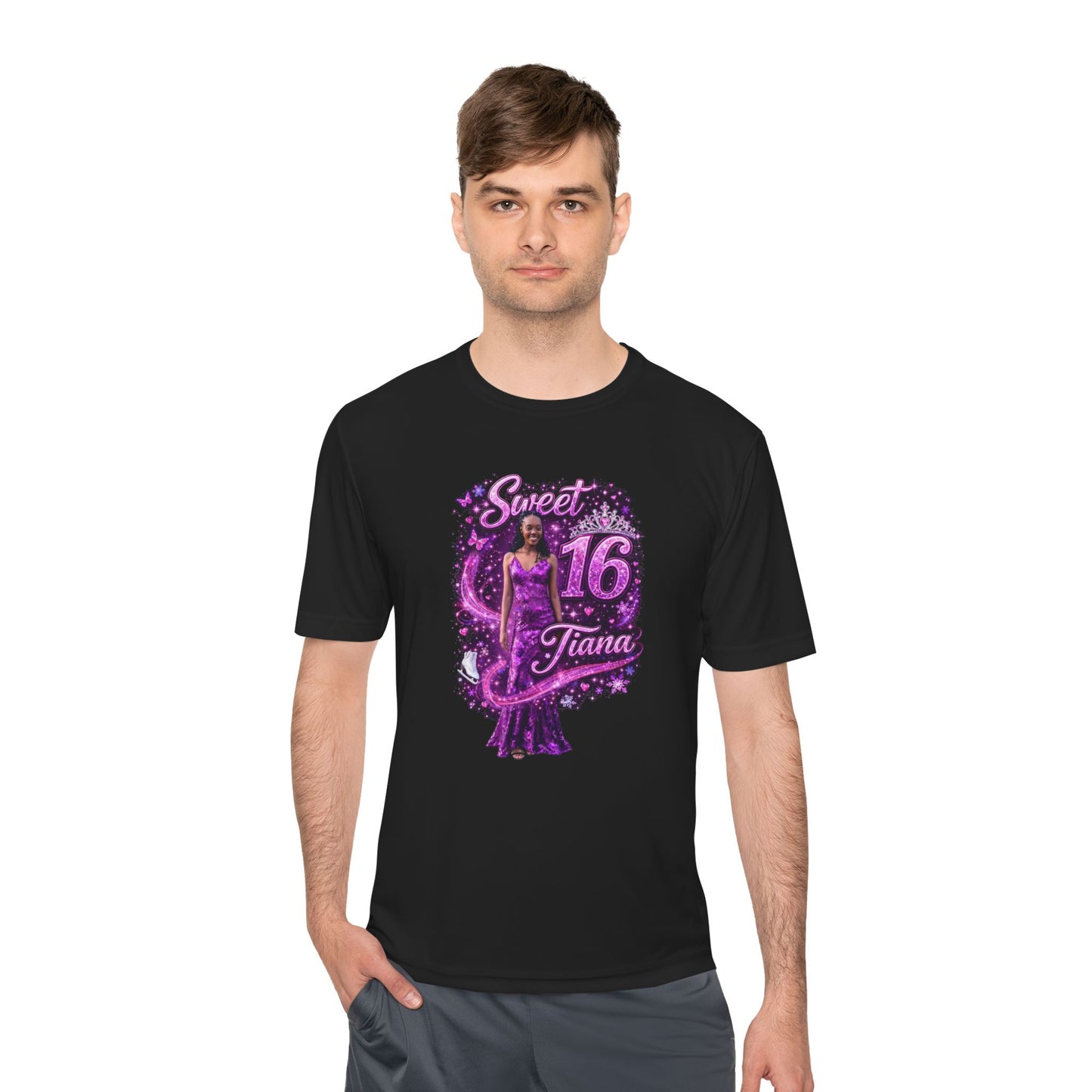 Sweet 16 Moisture-Wicking Tee — Sweet Sixteen Birthday Shirt