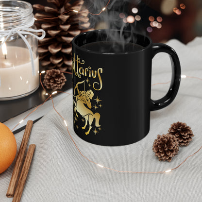 Sagittarius 11oz Black Mug