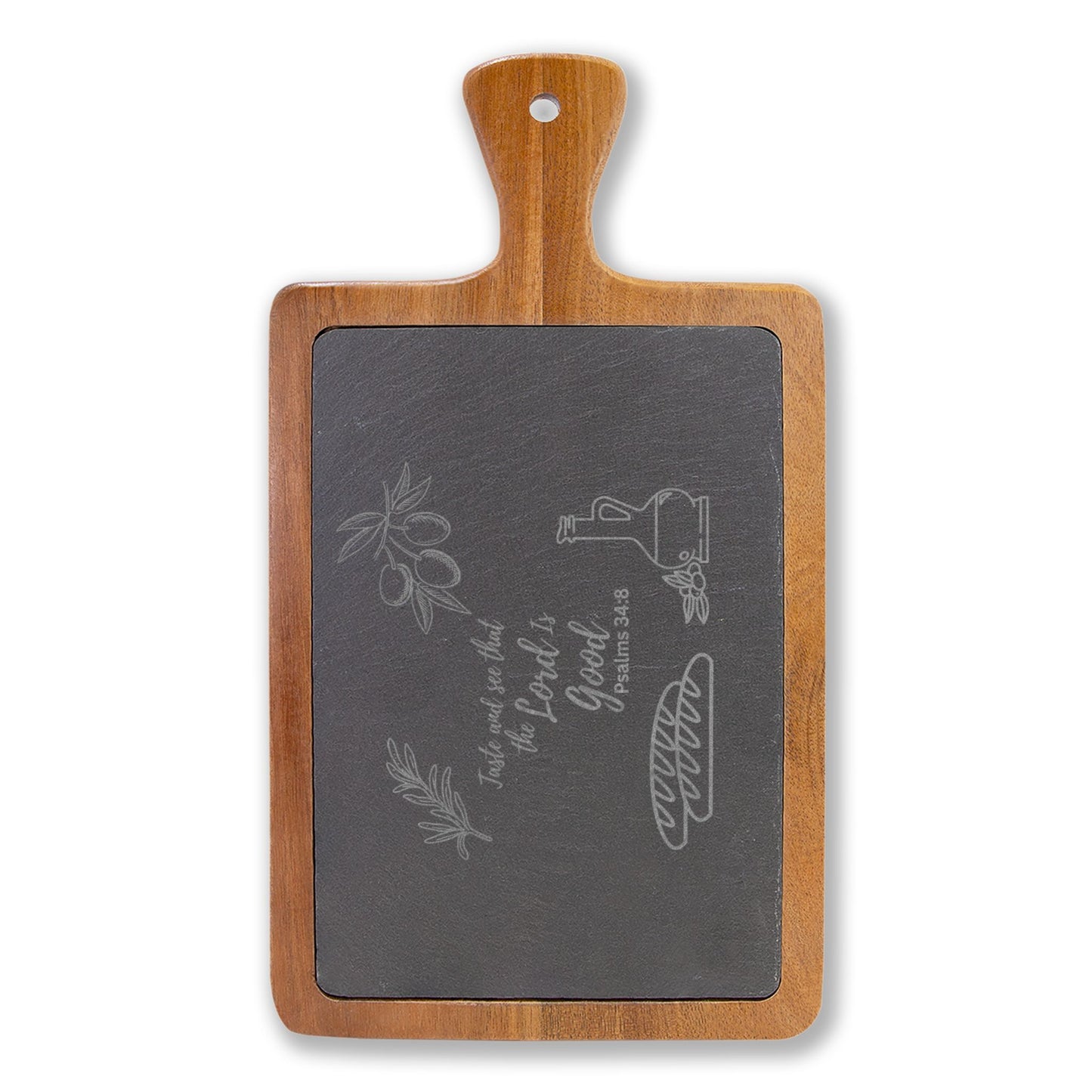 Engraved Charcuterie Board with Cheese Tools – "Sweet Dreams Are Made of Cheese" Slate Serving Set
