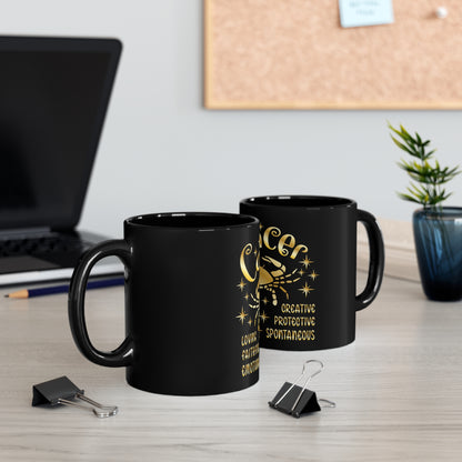 Cancer 11oz Black Mug
