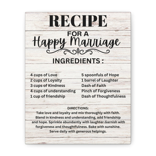 Recipe For a Happy Marriage