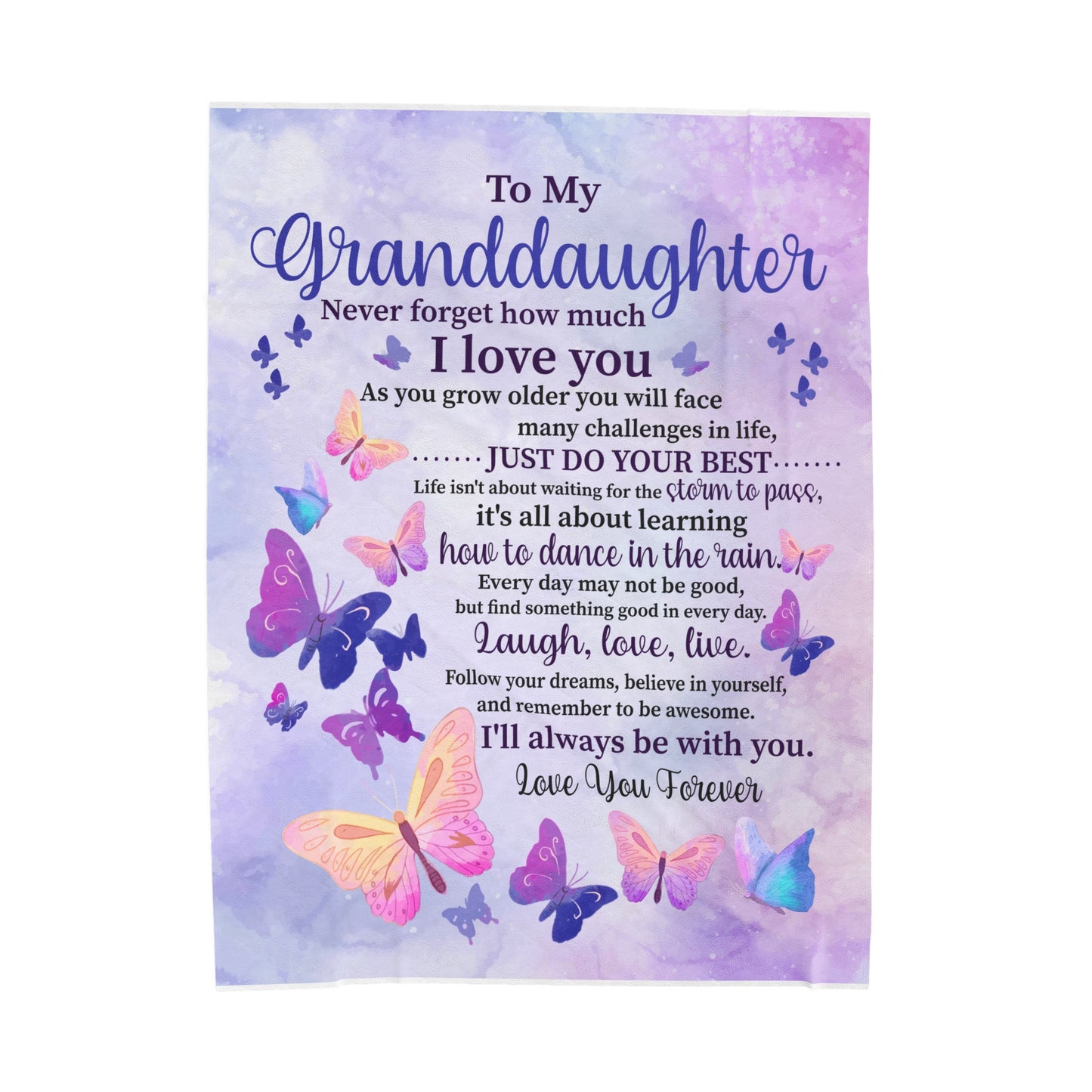 Granddaughter Plush Throw