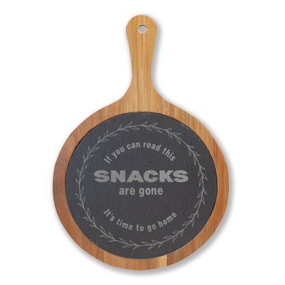 Engraved Charcuterie Board with Cheese Tools – "Sweet Dreams Are Made of Cheese" Slate Serving Set