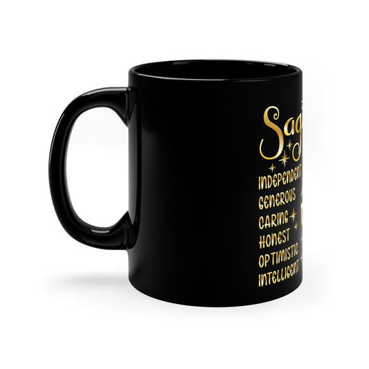 Sagittarius 11oz Black Mug