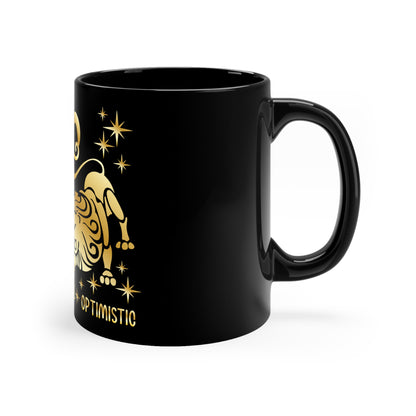 Leo 11oz Black Mug