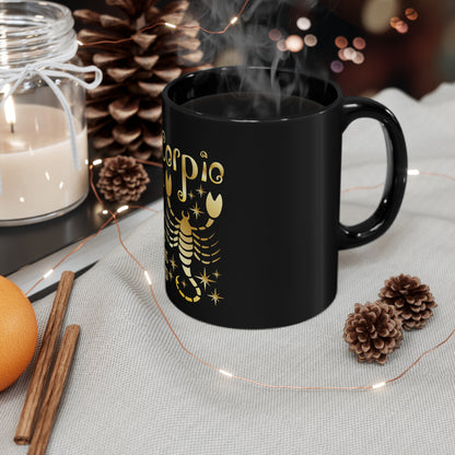 Scorpio 11oz Black Mug