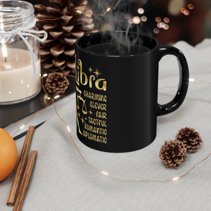 Libra 11oz Black Mug
