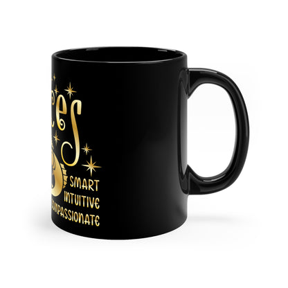 Pisces 11oz Black Mug