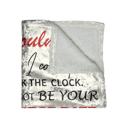 To my Soulmate Crushed Velvet Throw