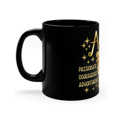 Aries 11oz Black Mug