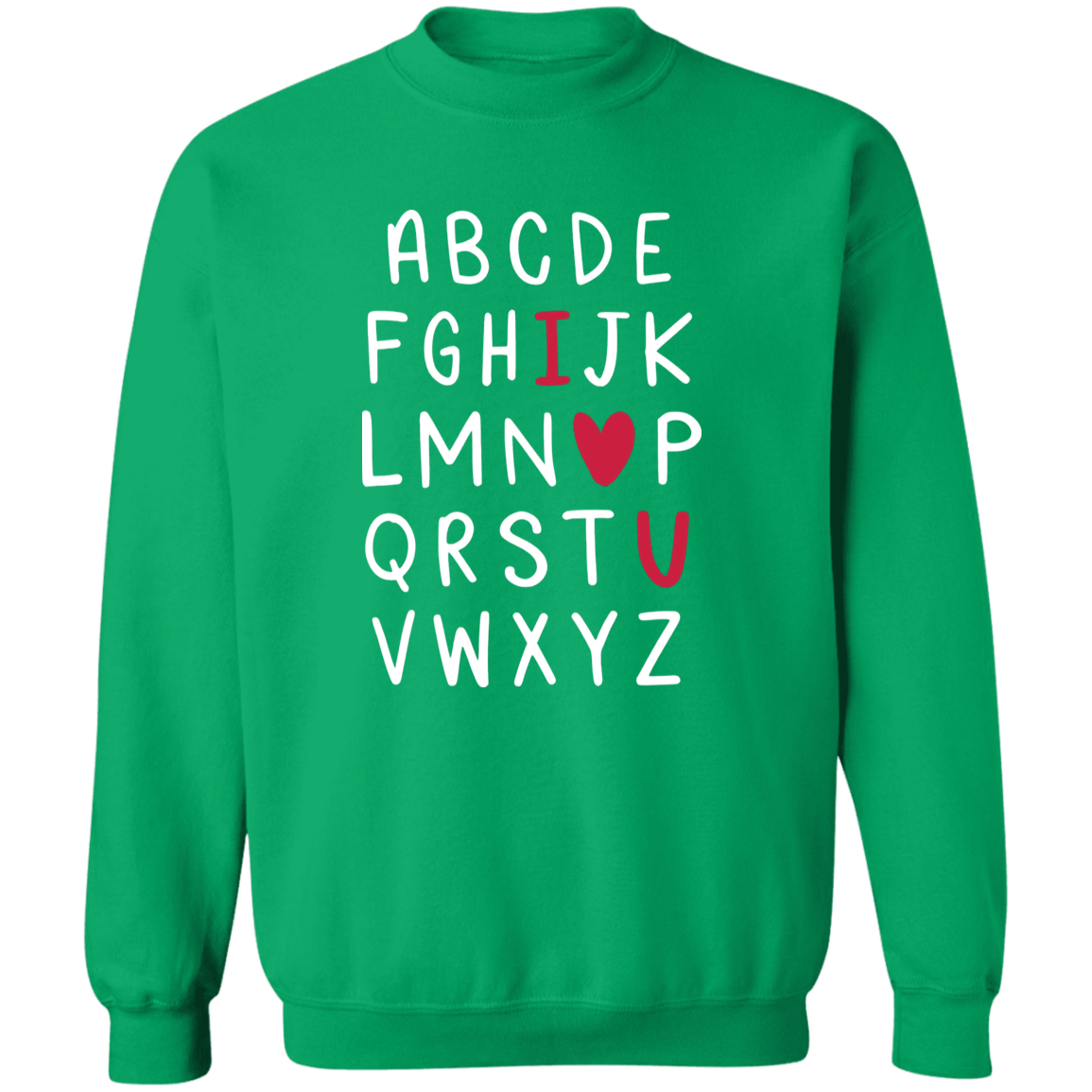 I love you abc cozy sweater