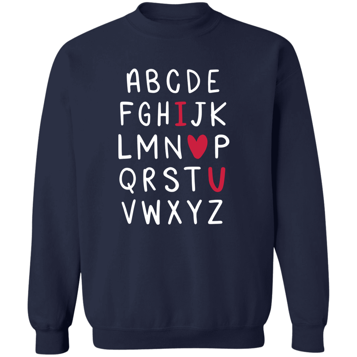 I love you abc cozy sweater