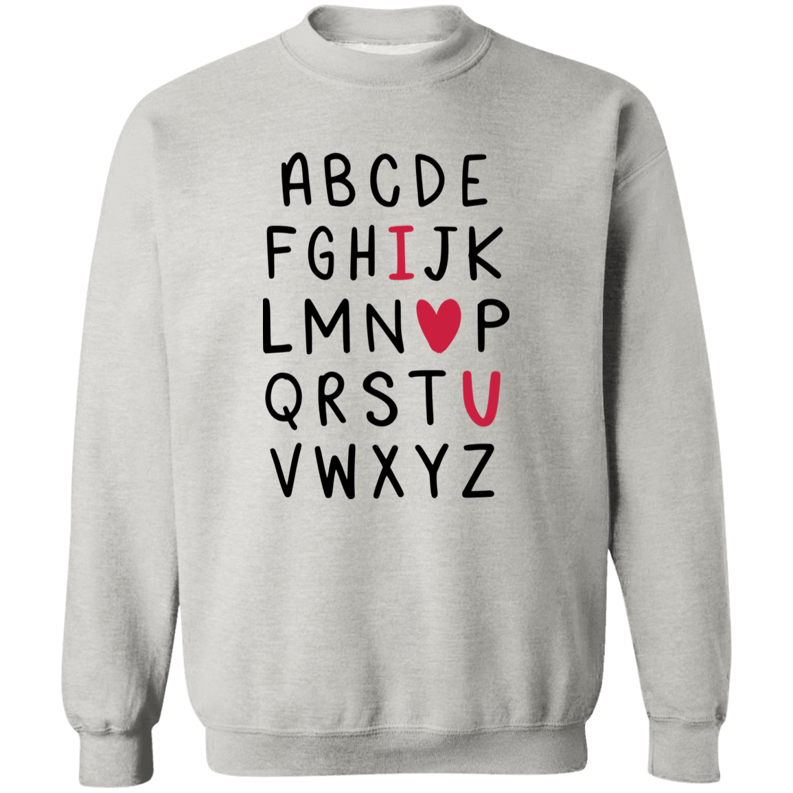 I love you cozy black letters sweater