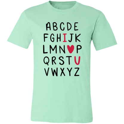 ABC black letters love style