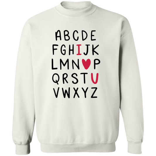 I love you cozy black letters sweater