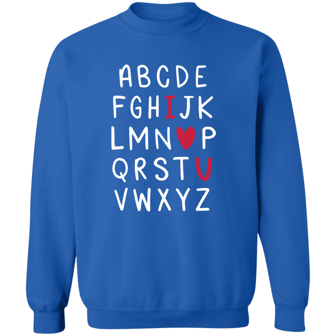 I love you abc cozy sweater