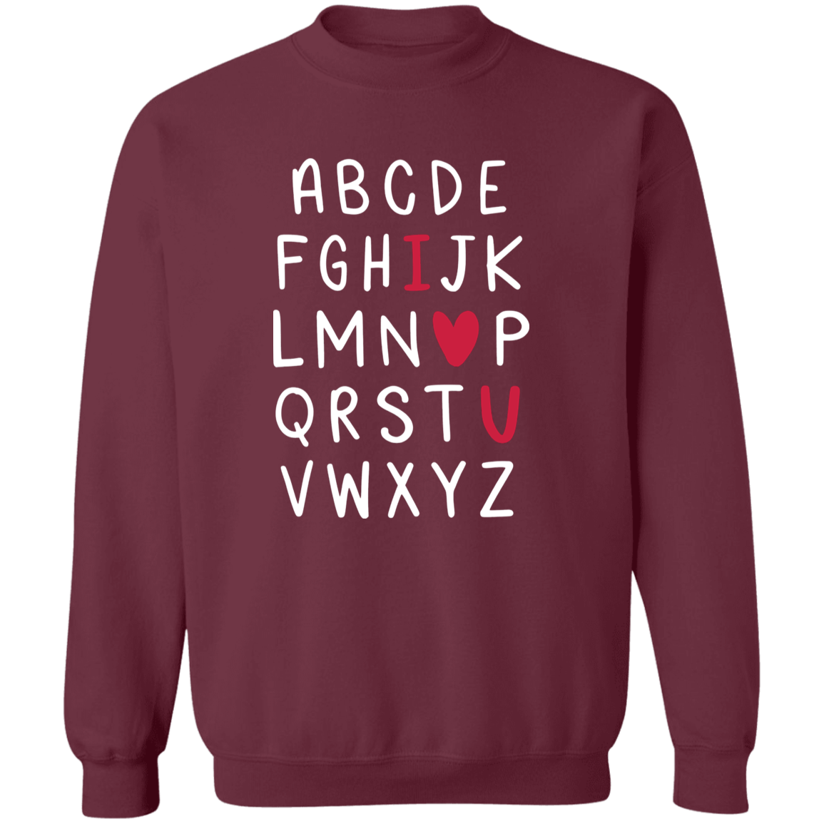 I love you abc cozy sweater