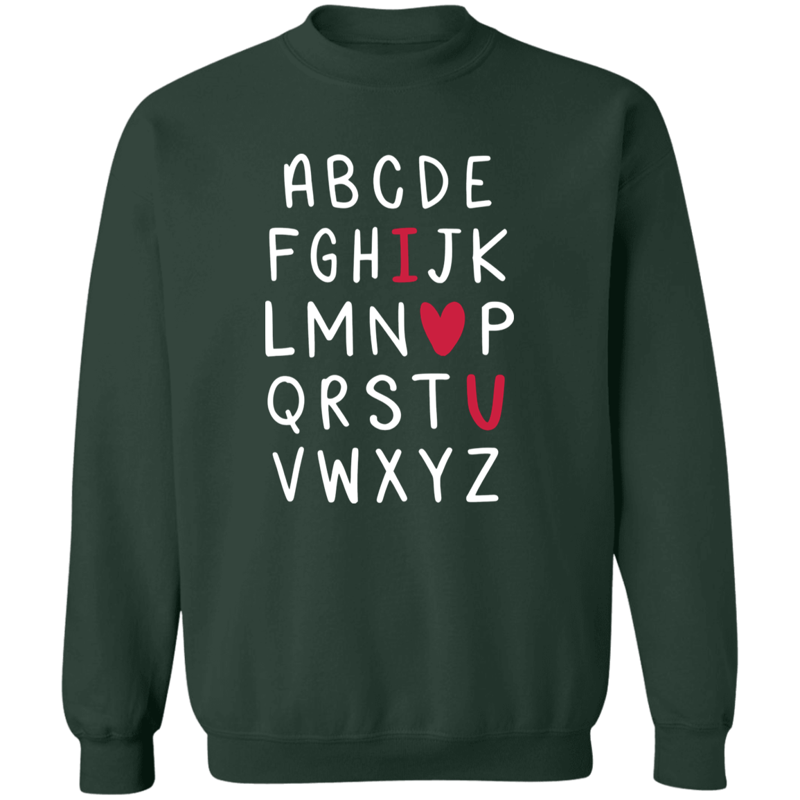 I love you abc cozy sweater