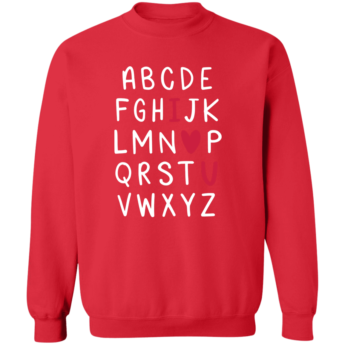 I love you abc cozy sweater