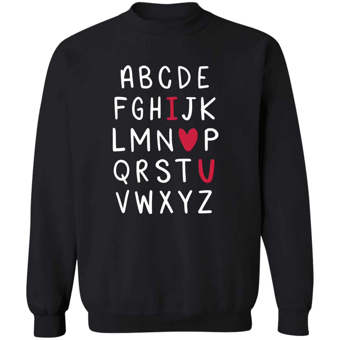 I love you abc cozy sweater