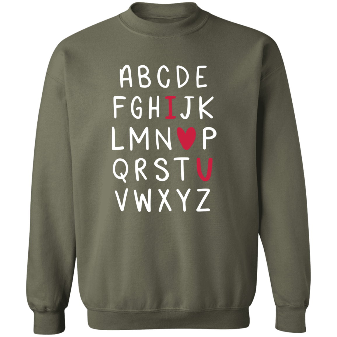 I love you abc cozy sweater