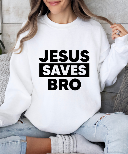 Jesus saves bro hoodie