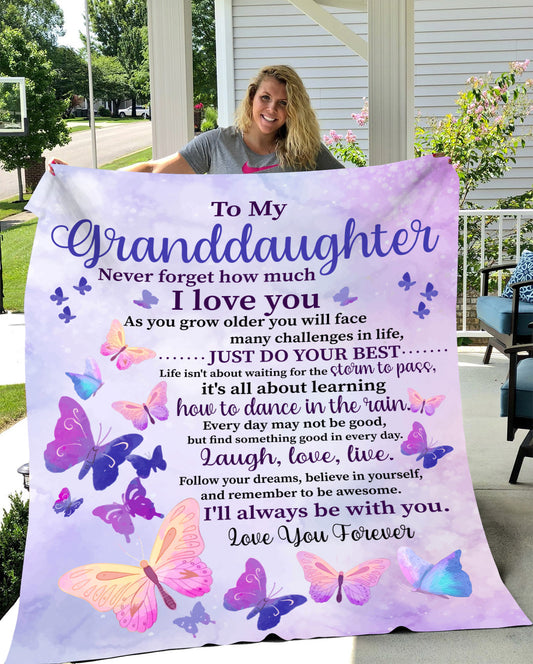 Granddaughter Plush Throw