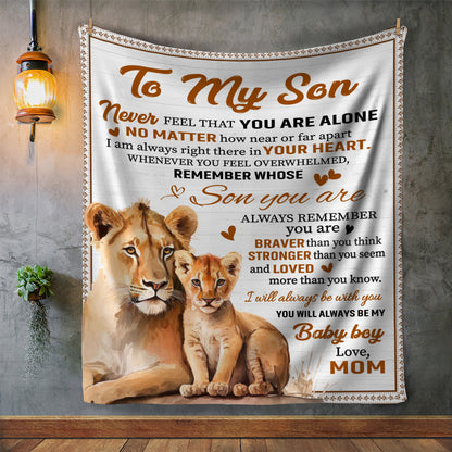 To My Son Plush Throw