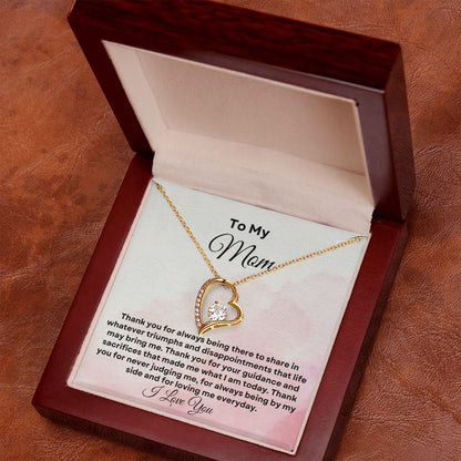 To My Mom Forever Love Necklace