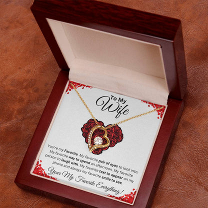 To My Wife Favorite Forever Love Necklace