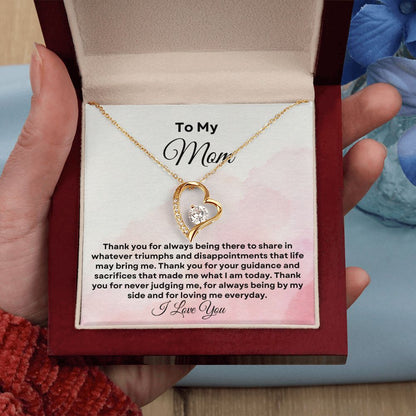 To My Mom Forever Love Necklace