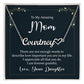 To My Amazing Mom Heart Name Necklace