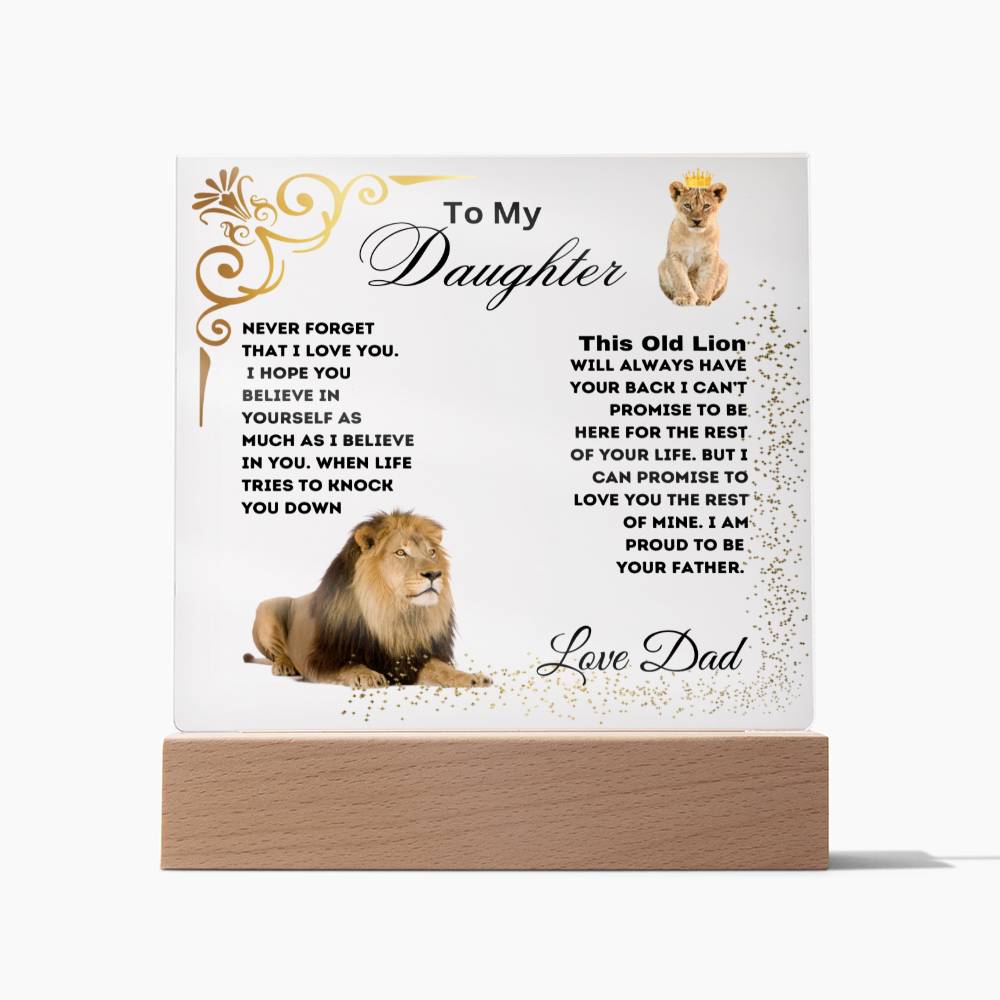 To My Daughter, Love Dad