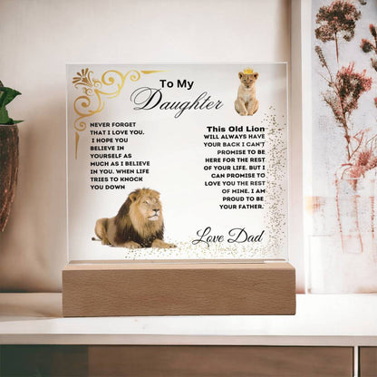 To My Daughter, Love Dad