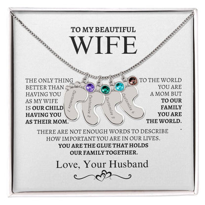 To My Wife You are the glue that bonds us together.