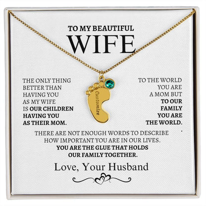 To My Wife You are the glue that bonds us together.