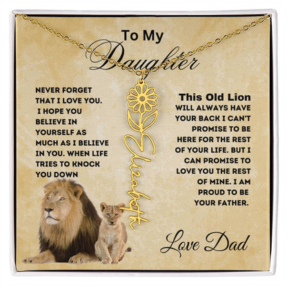 To My Daughter Forever Flower