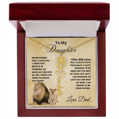 To My Daughter Forever Flower