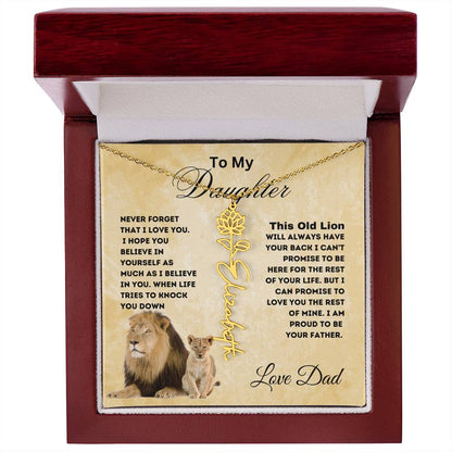 To My Daughter Forever Flower