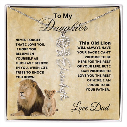 To My Daughter Forever Flower